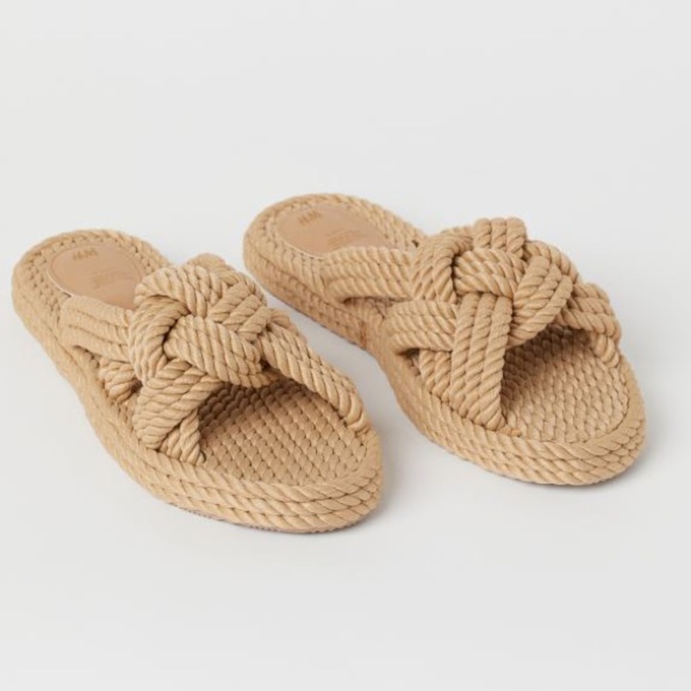 H&M Rope Sandals Size 38 US7